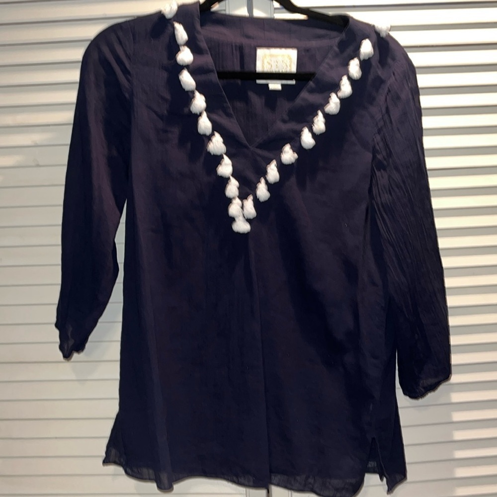 Sail To Sable STS Navy Tunic shirt women size‎ S